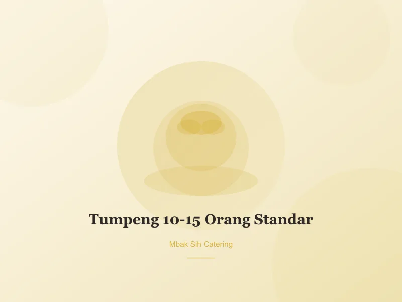 Foto Tumpeng 10-15 Orang Standar — Mbak Sih Catering