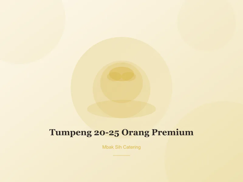 Foto Tumpeng 20-25 Orang Premium — Mbak Sih Catering