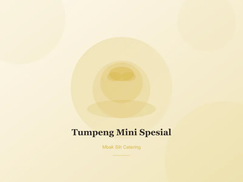 Foto Tumpeng Mini Spesial — Mbak Sih Catering